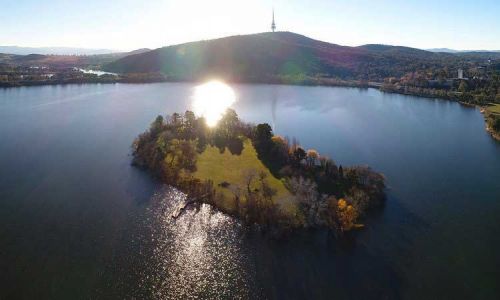 Turismo in Australia 35 Vista del Lago Burley Griffin a Canberra