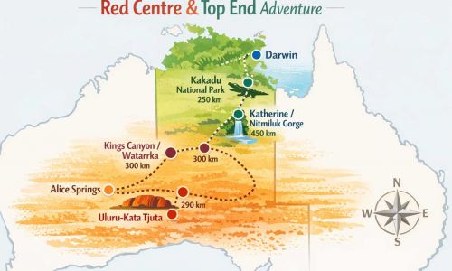 Turismo in Australia 15 Itinerario Red Centre e Top End: Uluru al tramonto e Kakadu National Park