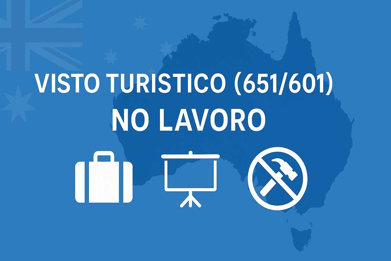 Si puo Lavorare in Australia con eVisitor (651) o ETA (601) ?