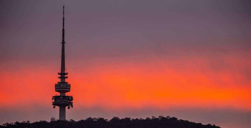 Black Mountain Tower   parco naturale di Canberra