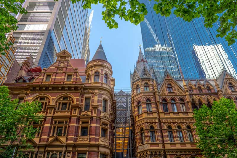 Collins Street a Melbourne Victoria Australia