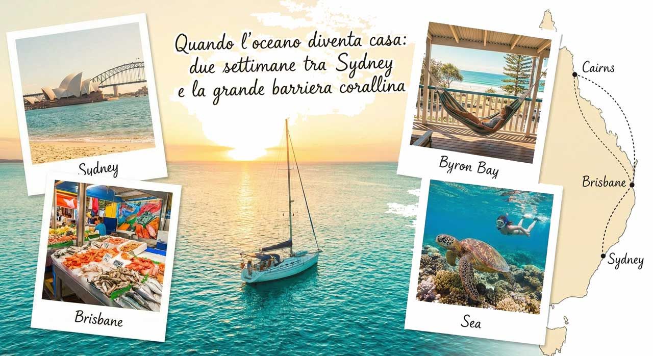 Itinerario Australia East Coast in 2 settimane 1 Itinerario di 2 settimane sulla East Coast australiana: Sydney, Byron Bay, Whitsunday e Grande Barriera Corallina