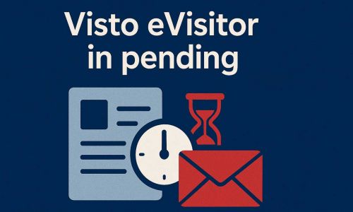 Visto eVisitor in pending