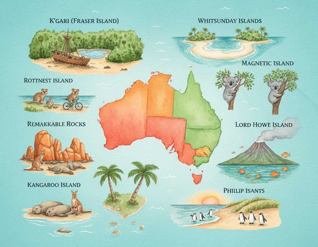 Le 20 Isole australiane più Belle e Segrete 1 Isole Australiane da Sogno