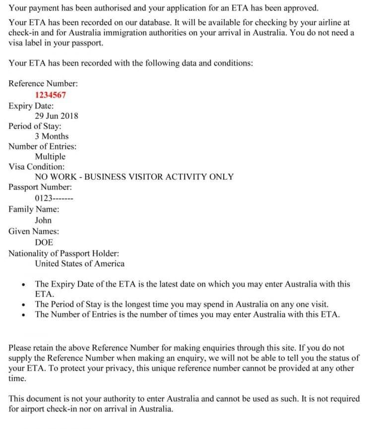 Fac-simile-ETA-Australia