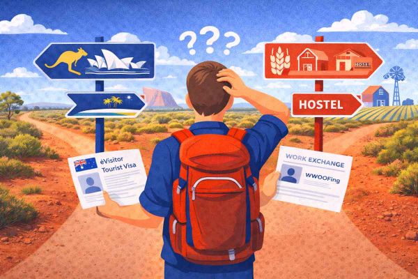 Approfondimenti sui Visti Australia 8 Viaggiatore al bivio tra turismo e work exchange in Australia